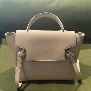 Celine Micro Belt Bag in Granite Calfskin Light Taupe